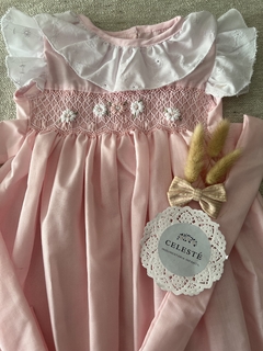 Vestido Voile punto smock - CelesteSmock