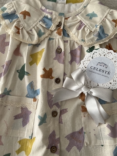 Vestido estampa pajaros - comprar online