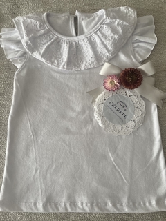 REMERITA DE ALGODON CON CUELLO BRODERIE - comprar online