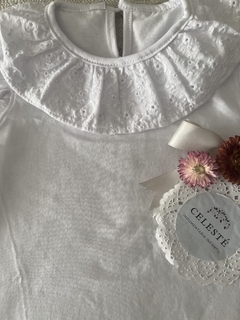 REMERITA DE ALGODON CON CUELLO BRODERIE en internet