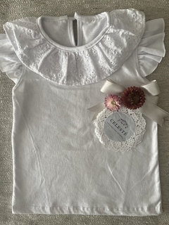 REMERITA DE ALGODON CON CUELLO BRODERIE