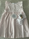 VESTIDO ROSA CON VOLADOS