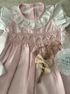 VESTIDO ROSA BEBE PUNTO SMOCK en internet