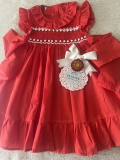 Imagen de VESTIDOS ROJOS PUNTO SMOCK