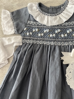 vestido punto smock color aero - CelesteSmock