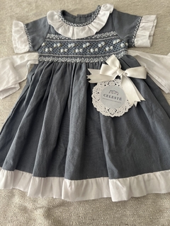 Imagen de vestido punto smock color aero