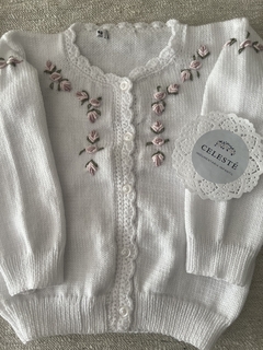 SAQUITOS Blancos bordados - comprar online