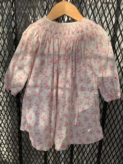 Vestido manga larga flores