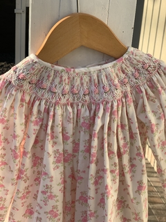 Vestido manga larga flores - comprar online