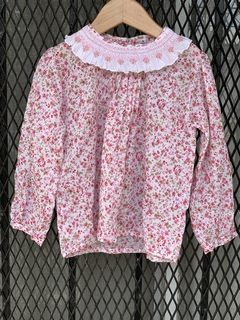 Blusa Punto Smock Flor de Cerezo