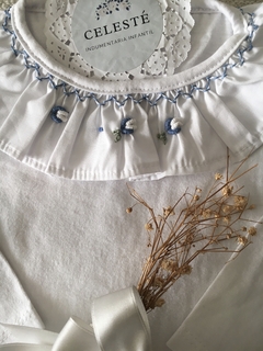 Remeras de algodon con cuello smock - CelesteSmock