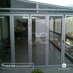 CERRAMIENTO PLEGADIZO ALUMINIO PLATEADO - tienda online