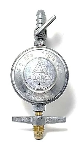 Regulador de pressão Aliança 1 Kg/h saída bico 3/8