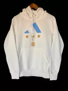 MOLETOM DA ARGENTINA EDIÇÃO CAMPEÕES- 22/23 Branco