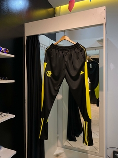 CALÇA FLAMENGO TREINO PRETO/ AMARELO-24/25