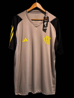 Flamengo Treino Cinza c Amarelo- 24/25