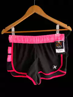 Shortinho Hurley PRETO C ROSA