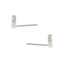 Brinco circular feito com prata arco-íris cravejado com zircônia - comprar online