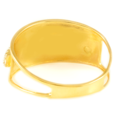 Anel feito com Ouro 18K cravejado com diamantes - comprar online