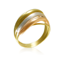 Anel feito com Ouro 18K Três Cores - comprar online