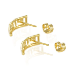 Brinco Ouro 18K Duas Cores - comprar online