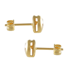 Brinco feito em Ouro 18K ponto de Luz Zircônia - comprar online