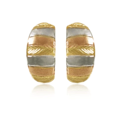 Brinco feito com Ouro 18K Três Cores - comprar online