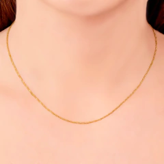 Corrente Singapura feita com Ouro 18K - comprar online