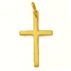 Pingente Cruz feita com Ouro 18K