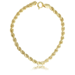 Pulseira Corda feita com Ouro 18K