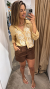 CAMISA CURTA BORDADA - comprar online