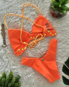 Biquíni Cozumel Laranja e Amarelo Neon na internet