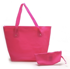 Bolsa de Praia + Necessaire Pink Silicone