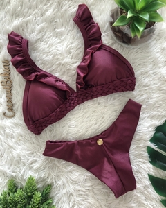 Biquíni Curaçao Uva Trançado - comprar online