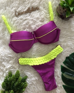 Biquíni Tailândia Violeta e Amarelo