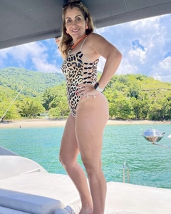 Maiô de corda Animal Print - comprar online