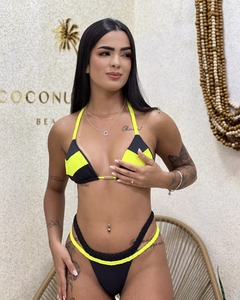 Biquíni Noronha Trançado Amarelo Neon - comprar online