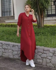 Chemise Longa Bordô