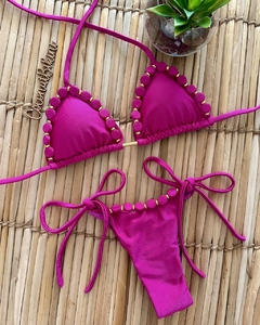 Biquíni Canavieiras Pink Miçangas
