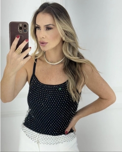 Blusa Brilhante Preta