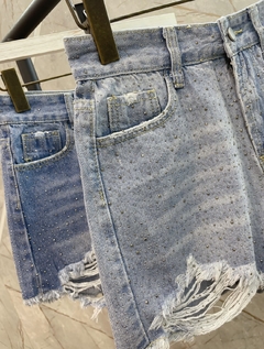 Short Jeans com Strass - comprar online