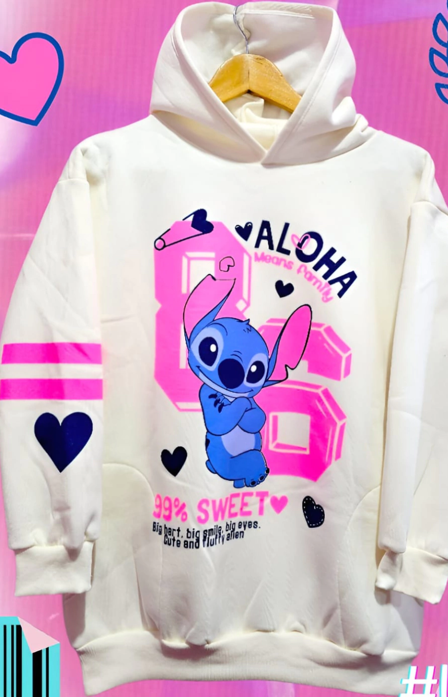 Buzo Frisado STitch Aloha (AA631)