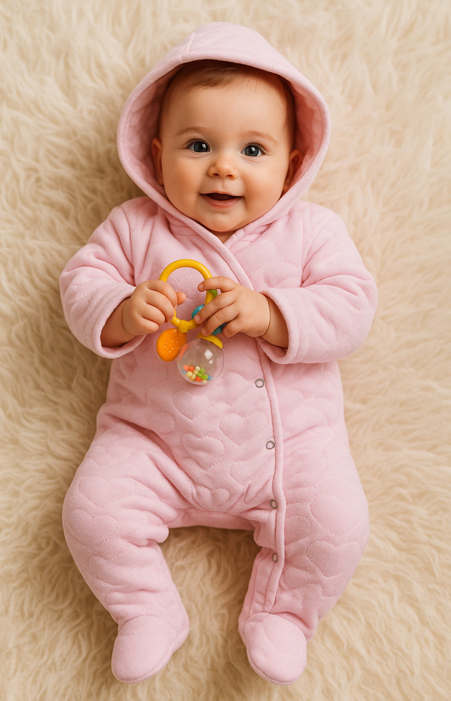 Enterito Plush con Corderito Rosa ( U 120 )