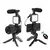 Kit Gravaçao 4 Em 1 Com Microfone, Led, Suporte Celular