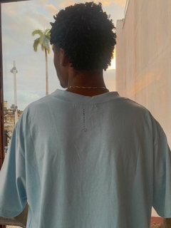 Camiseta Oversized - Be Your Change - Azul na internet