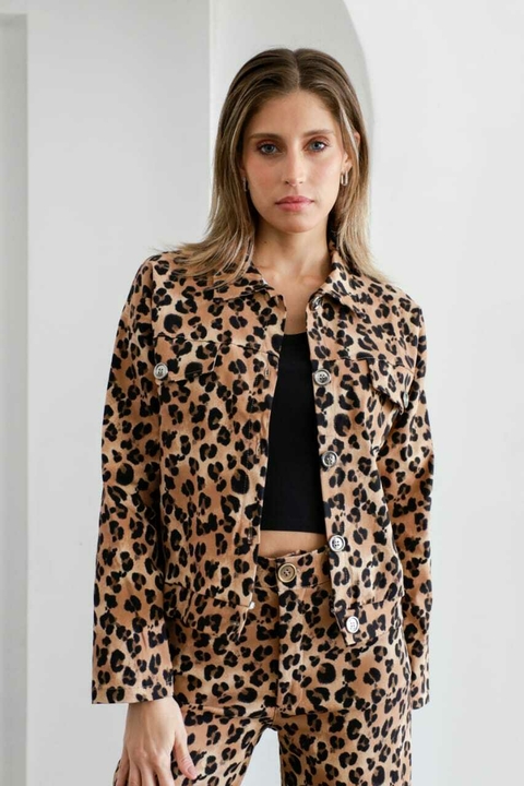 Chaqueta Estampada de bengalina