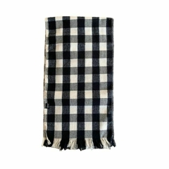 BUFANDA 509552 CUADRO NEGRO-BLANCO