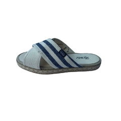 SANDALIA CRUZADA 2388 RAYA AZUL-CRUDO - comprar online