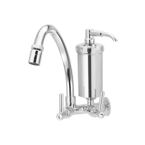 Torneira para Cozinha Bica Móvel Cromada com Filtro