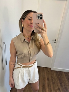 Colete Cropped Brown